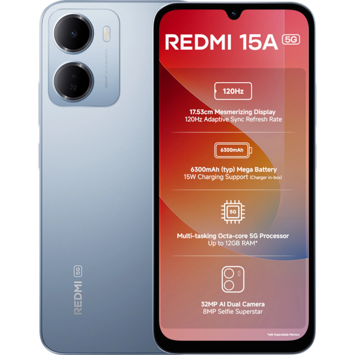 Redmi 15A 5G 6/128GB Awesome Blue