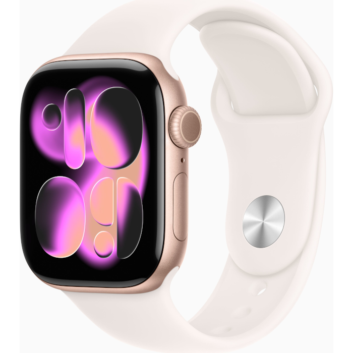 Watch Series 11 GPS + Cellular 42mm Rose Gold Aluminium Case with Light Blush Sport Band - M/L
