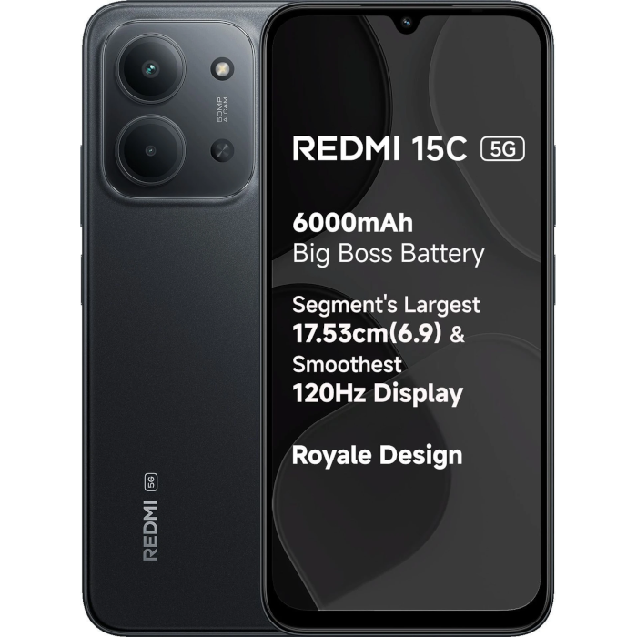 Redmi 15C 5G, 4/128GB, Moonlight Black