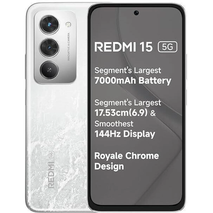 Redmi 15 5G, 8/128GB, Frosted White