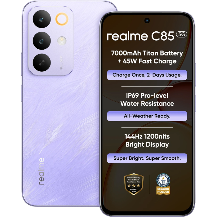 Realme C85 5G, 4/128GB, Parrot Purple