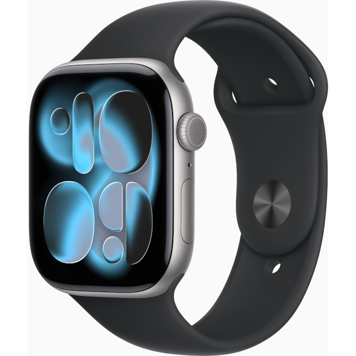 Watch Series 11 GPS 46mm Space Grey Aluminium Case with Black Sport Band - M/L