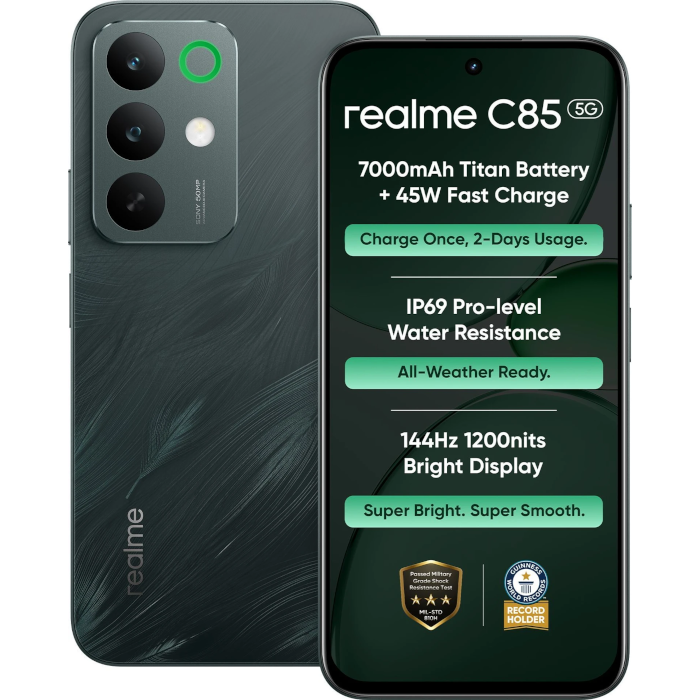 Realme C85 5G, 4/128GB, Peacock Green
