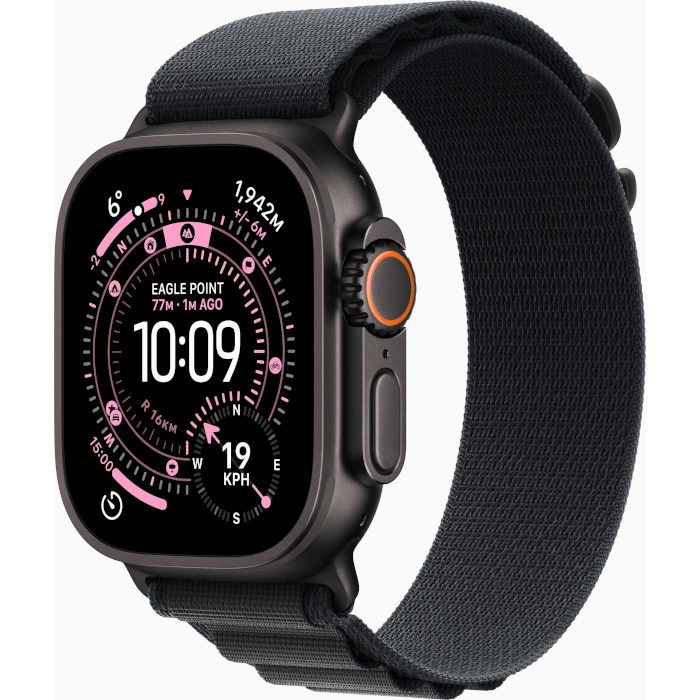 Watch Ultra 3 GPS + Cellular 49mm Black Titanium Case with Black Alpine Loop - Large