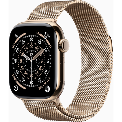 Watch-Series-11-GPS-+-Cellular-42mm-Gold-Titanium-Case-with-Gold-Milanese-Loop