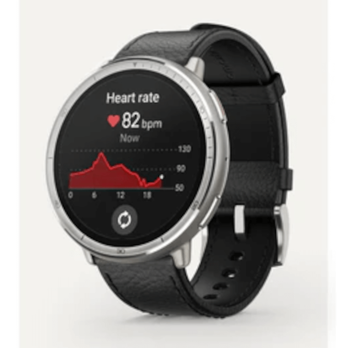 Active 2 (Round, Black Leather - Premium)