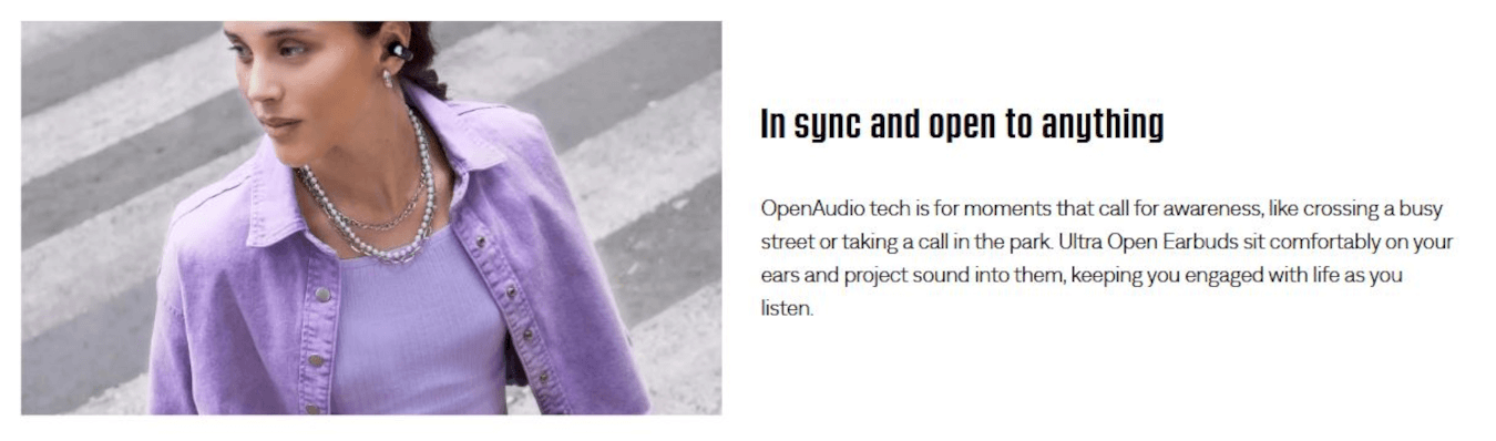 Bose Ultra Open Earbuds (White Smoke)