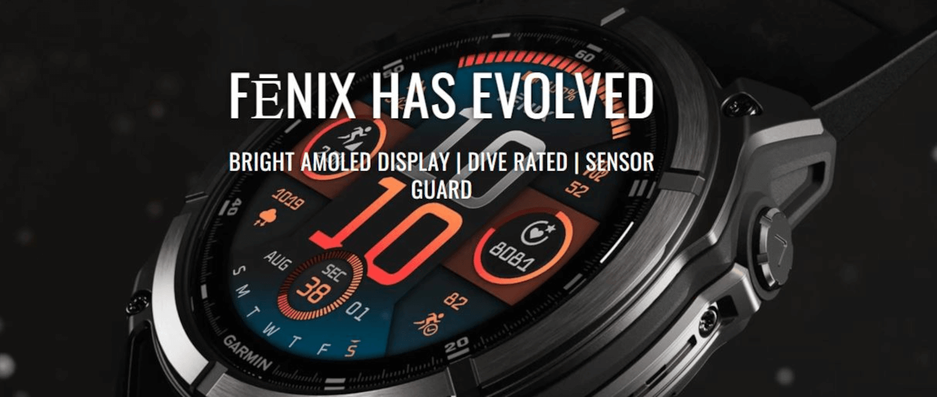 Fenix 8 (43mm, AMOLED, Sapphire Titanium, Limestone, Leather Band)