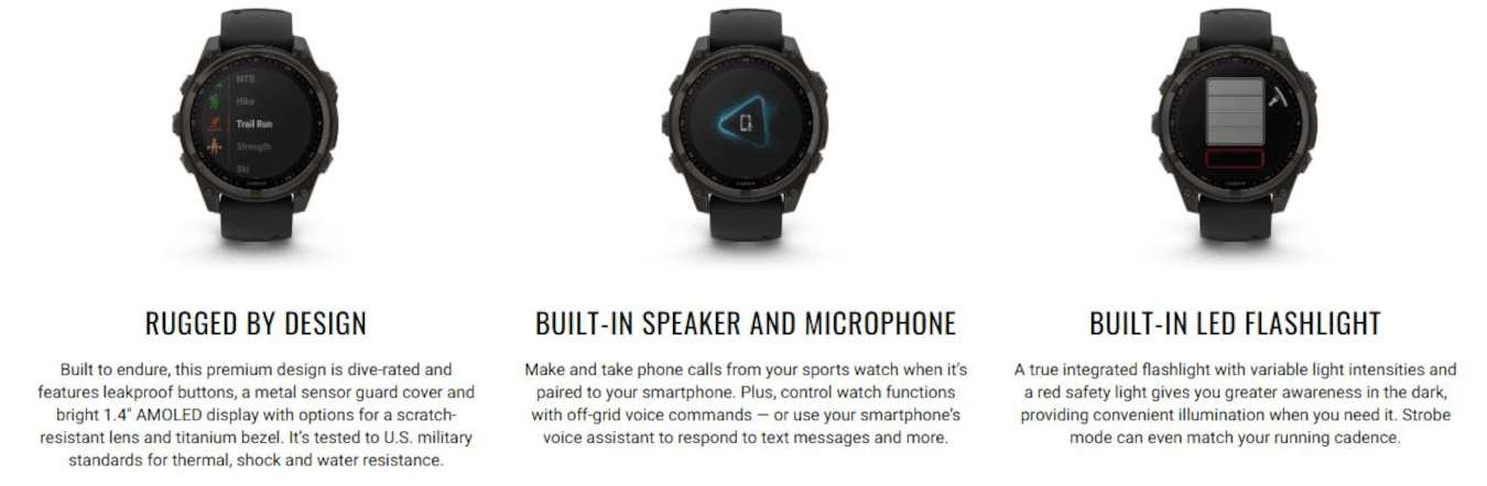 Fenix 8 (51mm, SOLAR, Carbon Grey DLC, Titanium, Pebble Grey, Silicone Band)