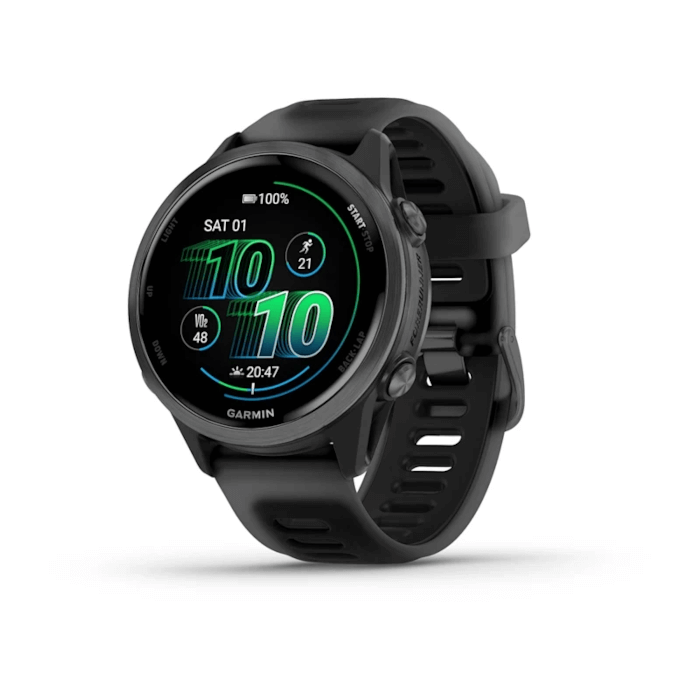 Garmin Forerunner 570 (42mm, Slate Grey, Aluminium, Black, Band)