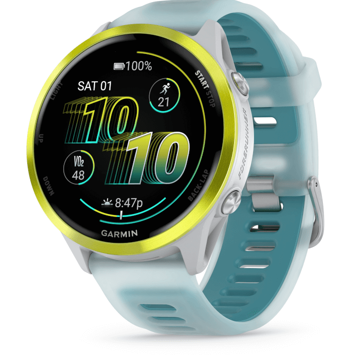 Garmin Forerunner 570 (47mm, Amp Yellow, Aluminium, Whitestone, Band)