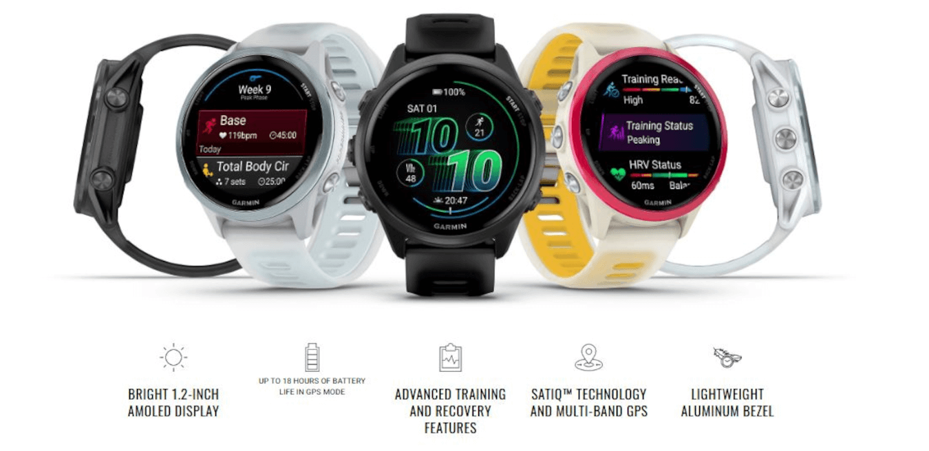 Forerunner 570 (47mm, Indigo, Aluminium, Purple, Band)