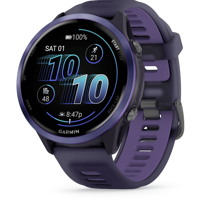 Garmin Forerunner 570 (47mm, Indigo, Aluminium, Purple, Band)