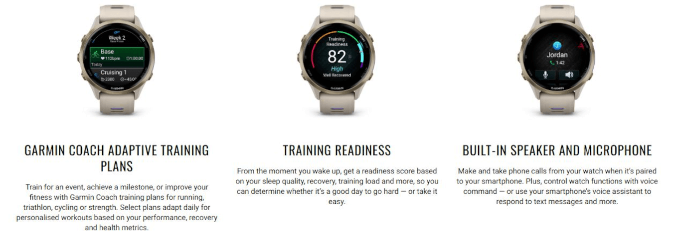 Forerunner 970 (Soft Gold Titanium, French Grey Band)