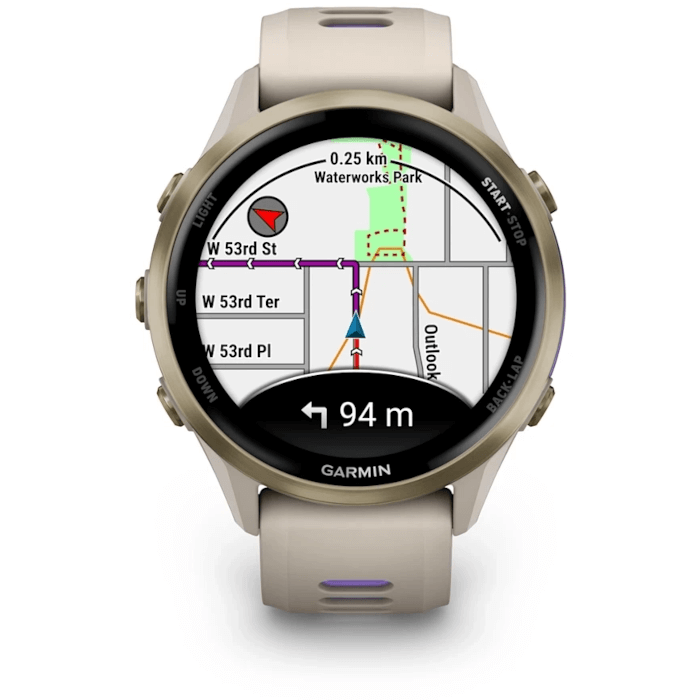 Forerunner 970 (Soft Gold Titanium, French Grey Band)