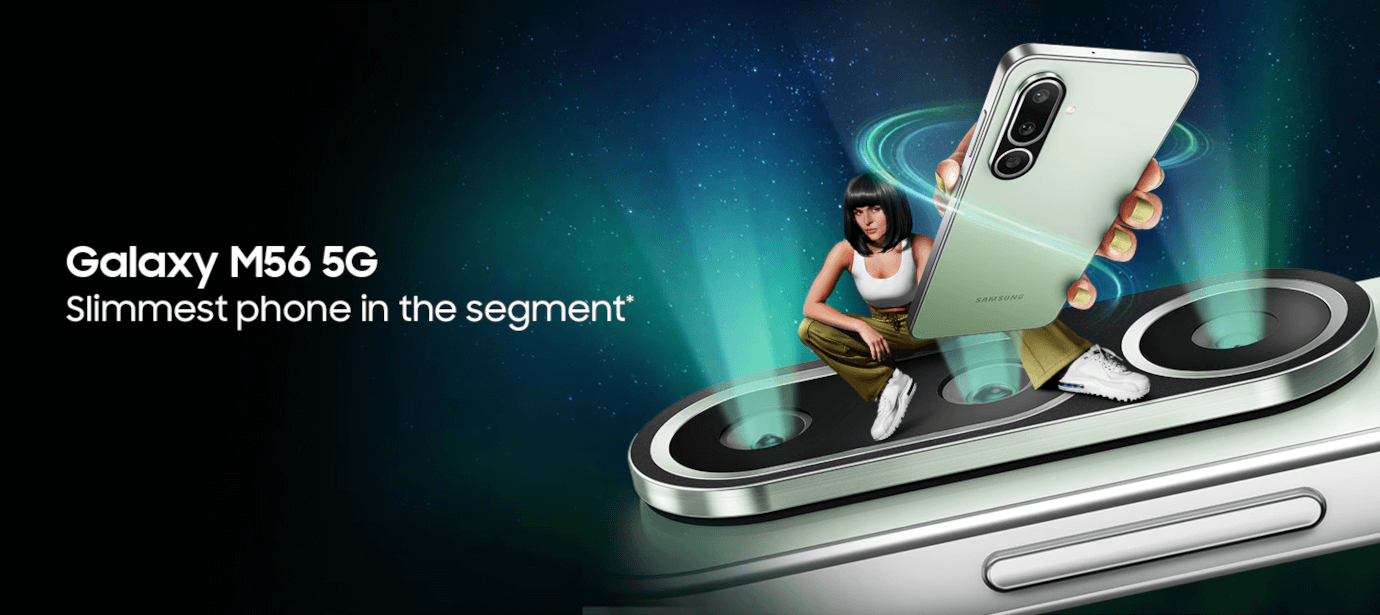 Galaxy M56 5G (Black, 8GB, 128GB)