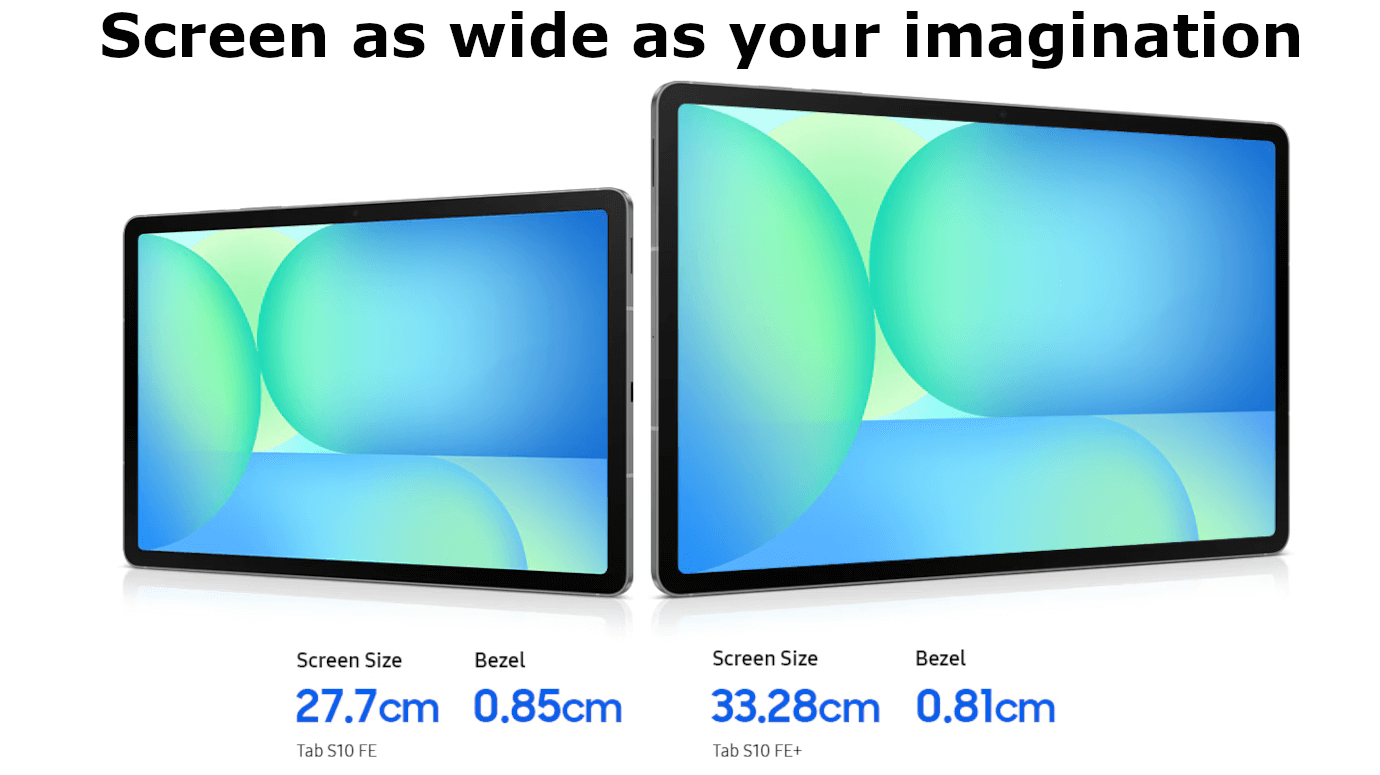 Galaxy Tab S10 FE plus (13.1 inches, Light Blue, 8GB, 128GB, 5G)