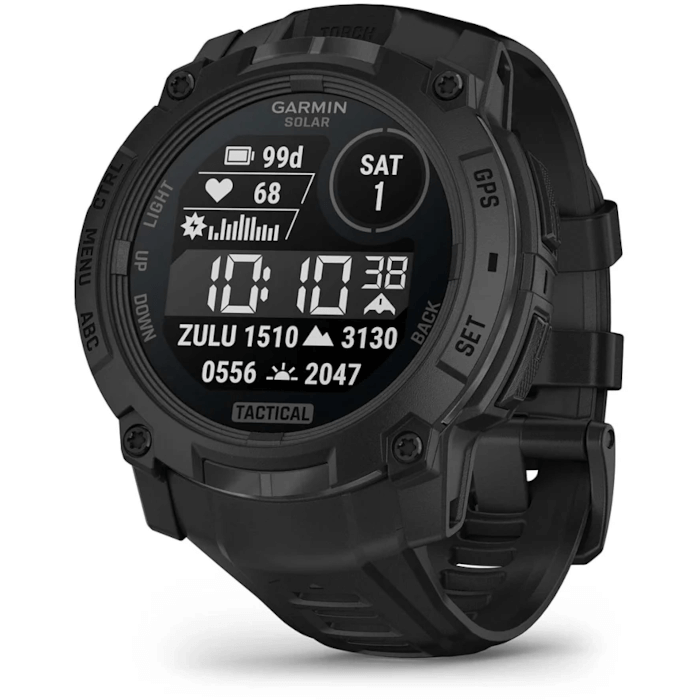Garmin Instinct 3 Tactical Edition (45mm, Black, Solar, Black, Band)