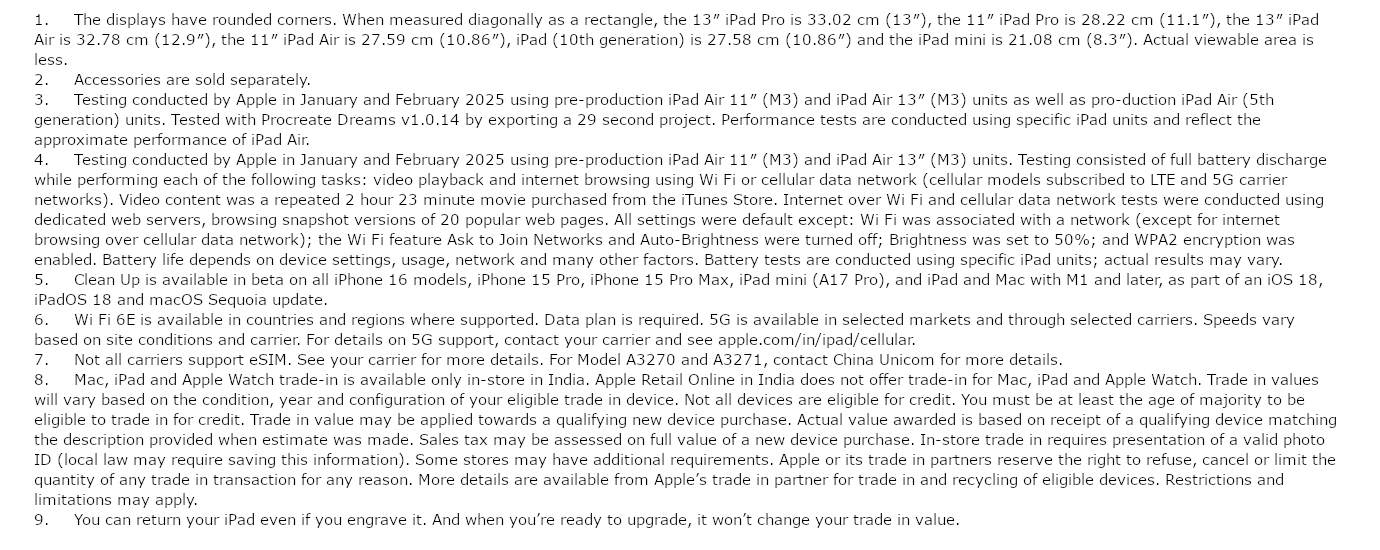 iPad Air (13 inches, Purple, 1TB, Wi-Fi)