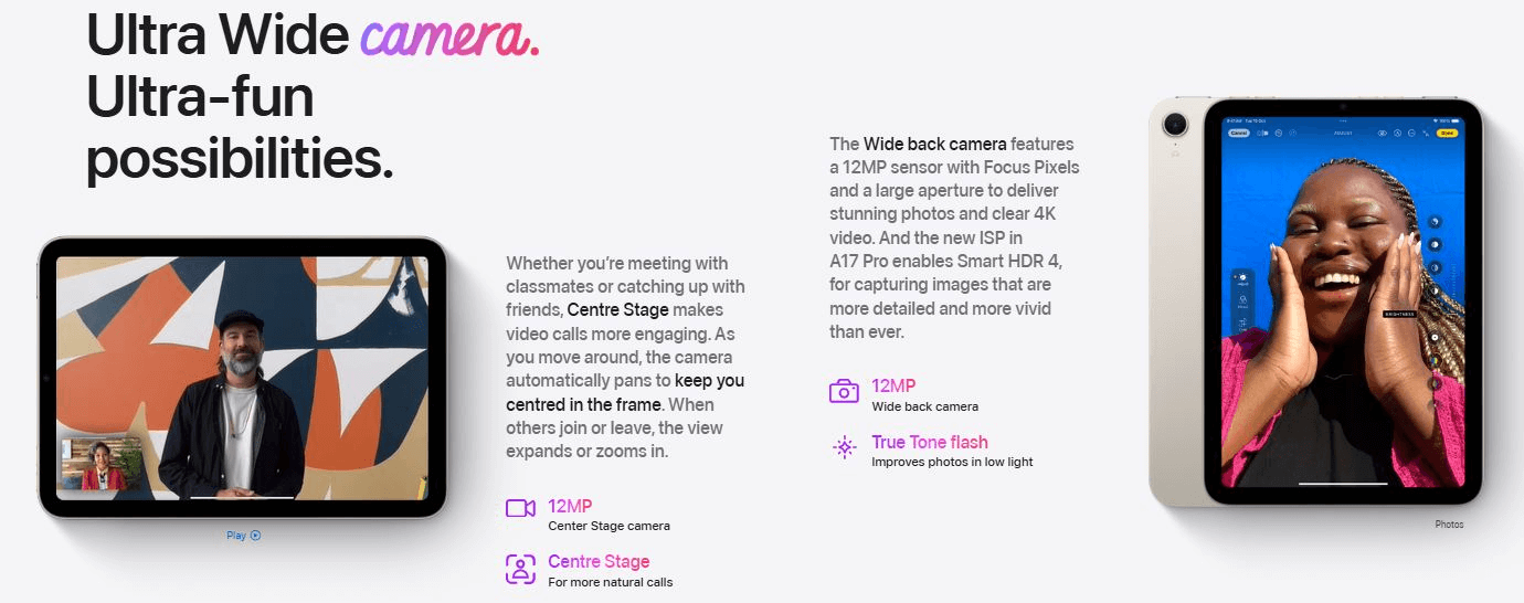 iPad mini (Purple, 128GB, Wi-Fi + Cellular)