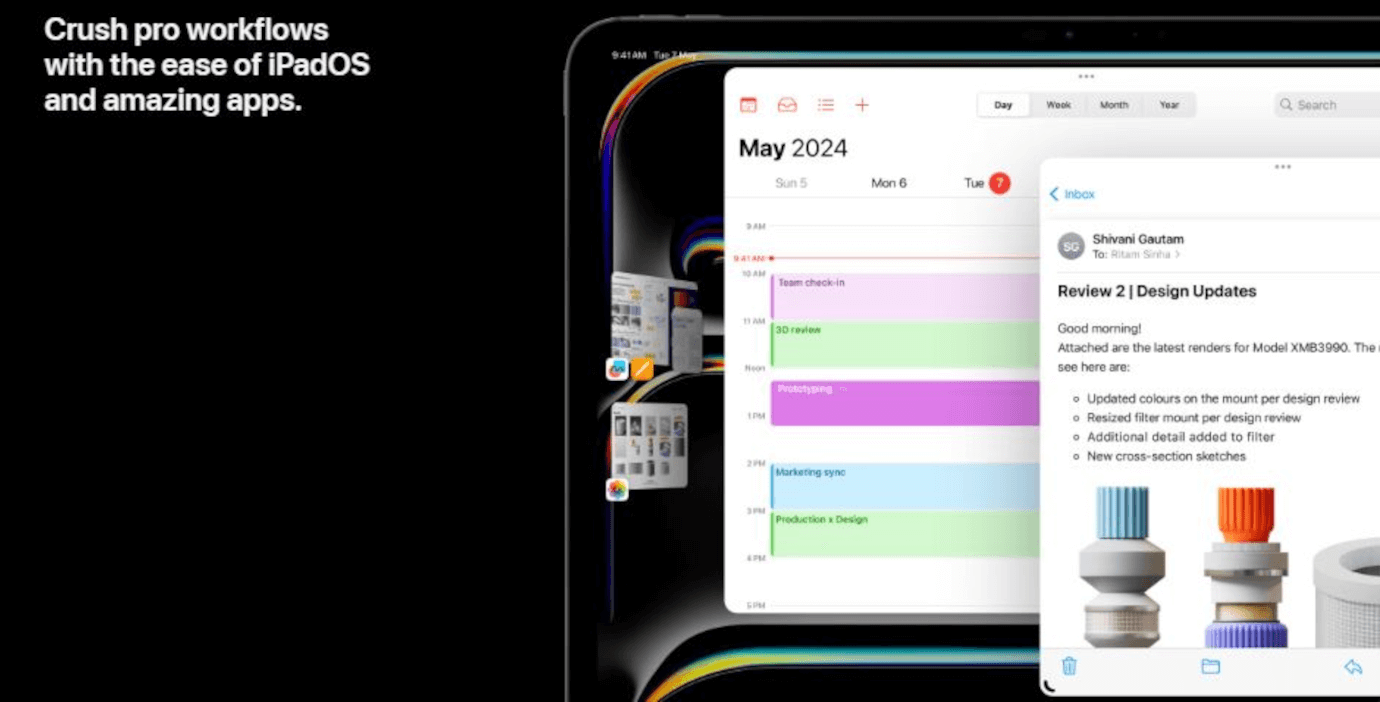 iPad Pro M4 (11 inches, Space Black, 2TB, Nano-texture glass, Wi-Fi + Cellular)