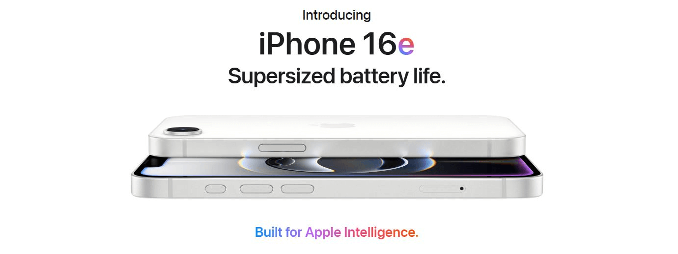 iPhone 16e (White, 256GB)