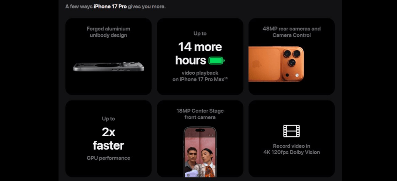 iPhone 17 Pro (Cosmic Orange, 256GB)