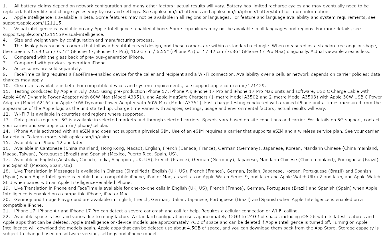 iPhone Air (Cloud White, 256GB)