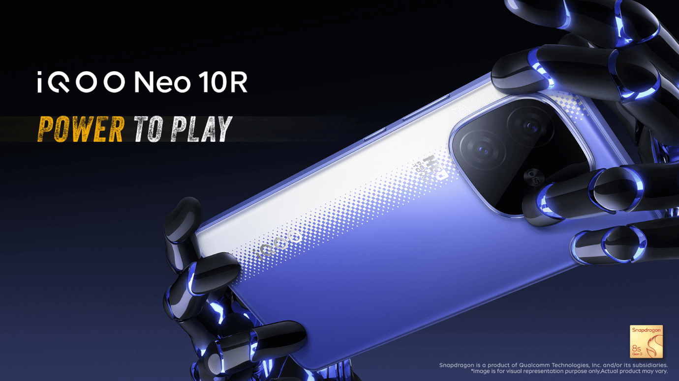 iQOO Neo 10R 5G (MoonKnight Titanium, 8GB, 128GB)