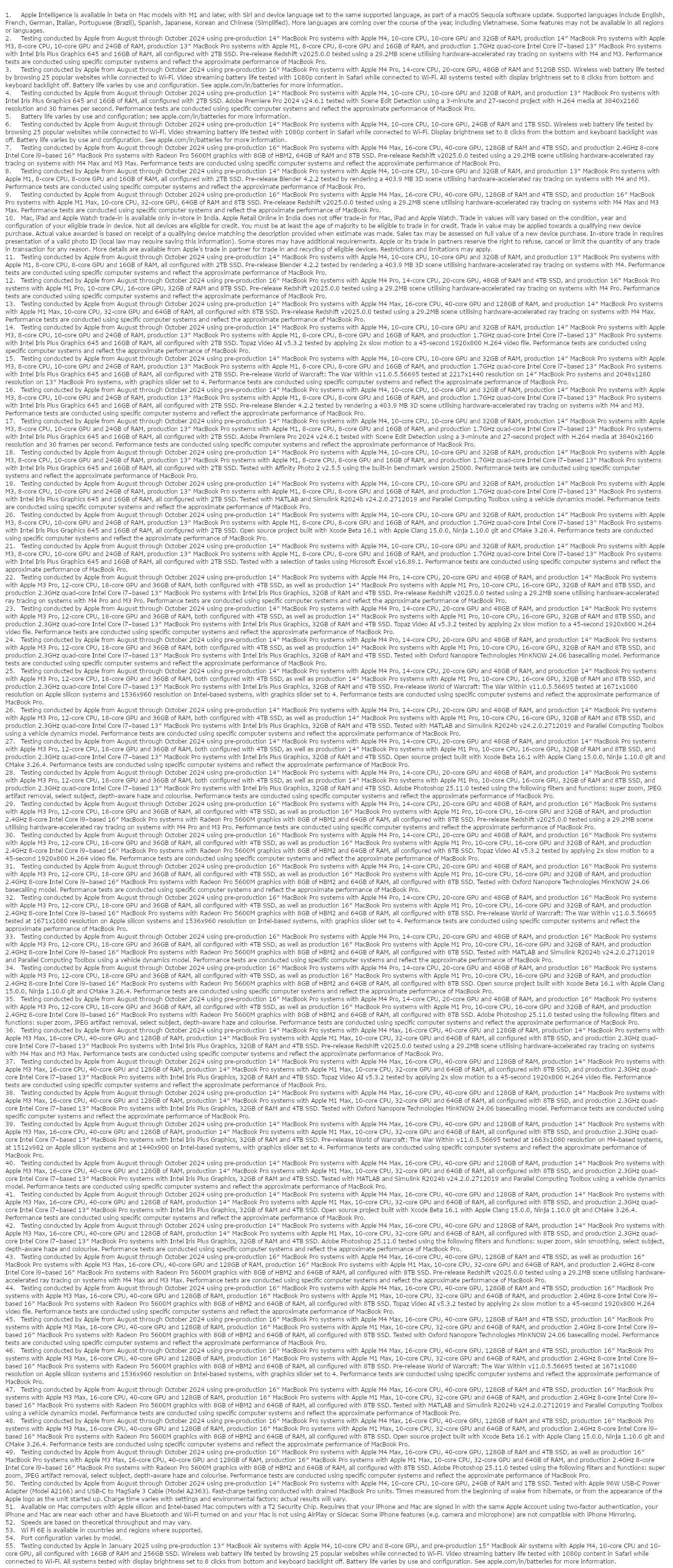 MacBook Pro M4 (14 inches, Silver, 24GB, 1TB)