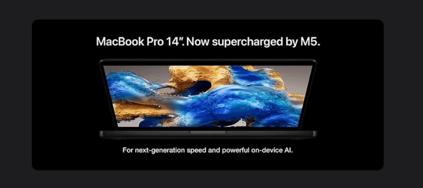 MacBook Pro M5 (14 inches, Silver, 16GB, 1TB)