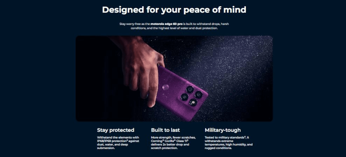 Motorola edge 60 Pro (Pantone Dazzling Blue, 8GB, 256GB)