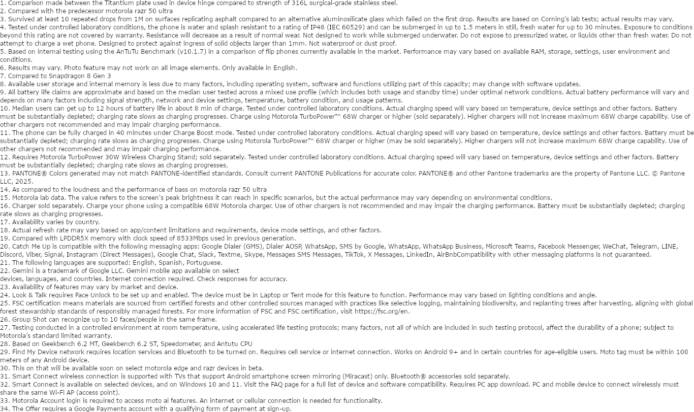 Motorola razr 60 Ultra (Pantone Rio Red, 16GB, 512GB)