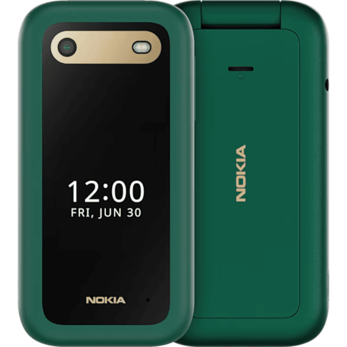 Nokia 2660 Flip (Lush Green, 48MB, 128MB)