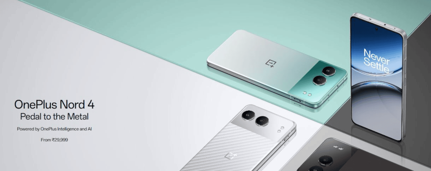 One Plus Nord 4 (Obsidian Midnight, 8GB, 256GB)