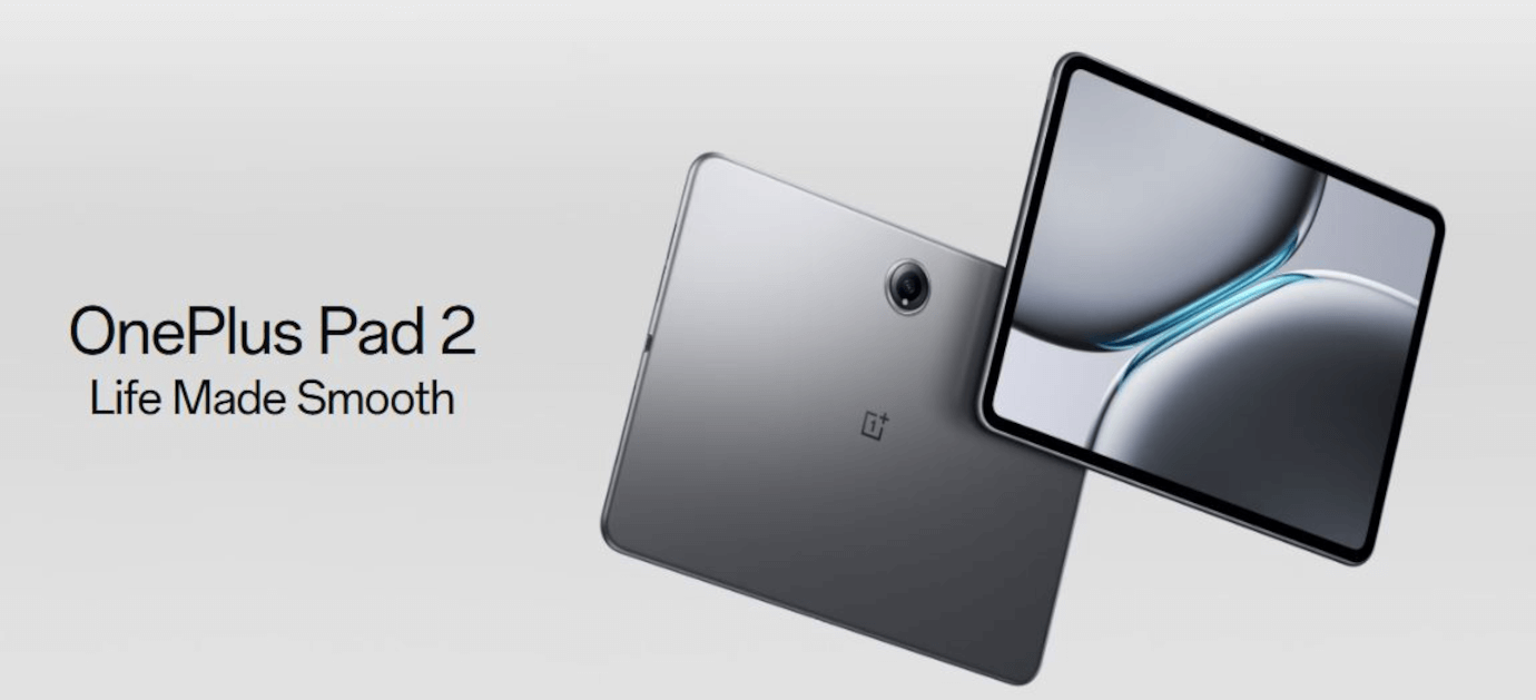 One Plus Pad 2 (12.1 inches, Nimbus Gray, 8GB, 128GB, Wi-Fi)