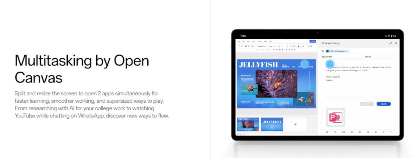 One Plus Pad Lite (Aero Blue, 8GB, 128GB, LTE)