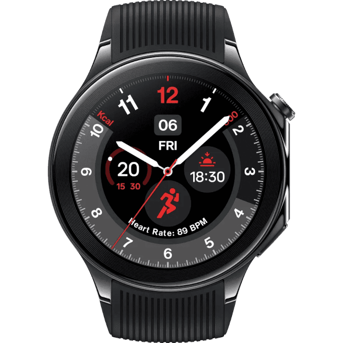 OnePlus One Plus Watch 2 (46mm, Black Steel, Wi-Fi)