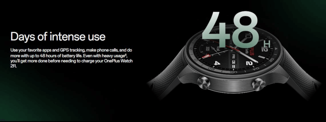 One Plus Watch 2R (46mm, Forest Green, Wi-Fi)