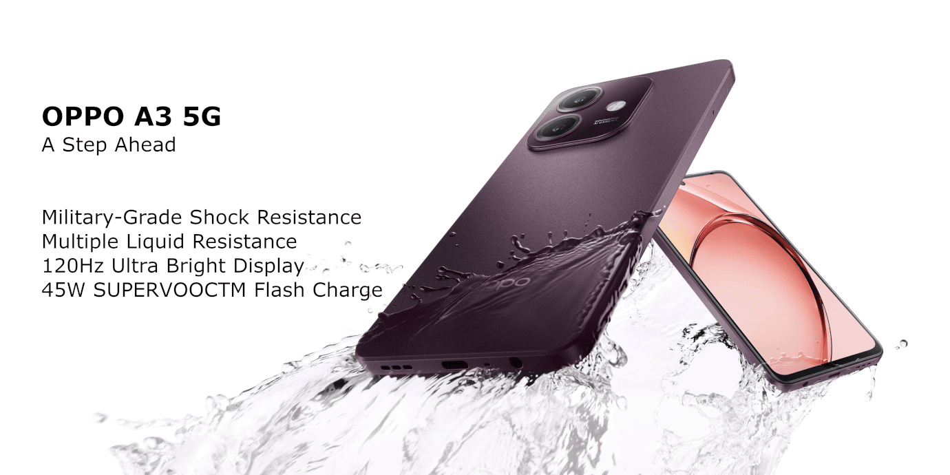 Oppo A3 5G (Ocean Blue, 6GB, 128GB)