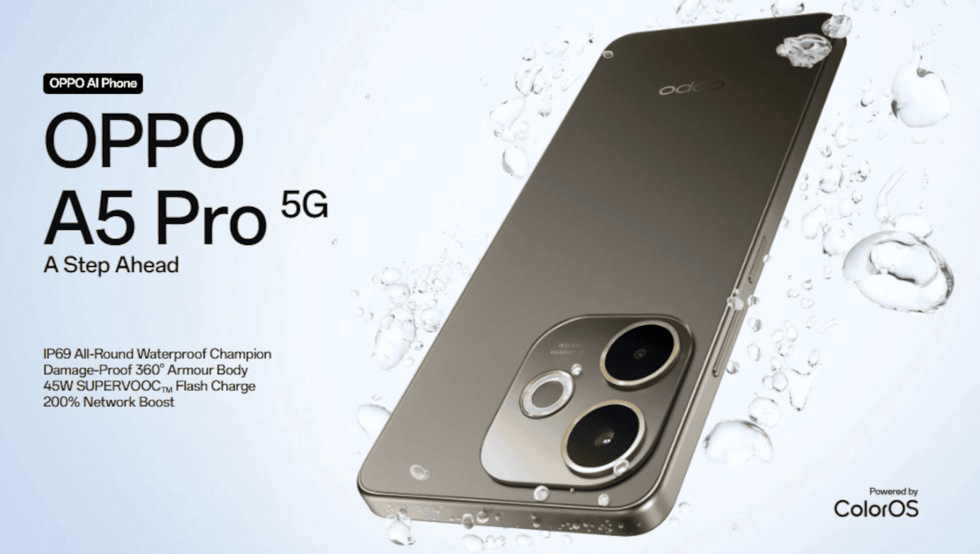 Oppo A5 Pro 5G (Feather Blue, 8GB, 128GB)