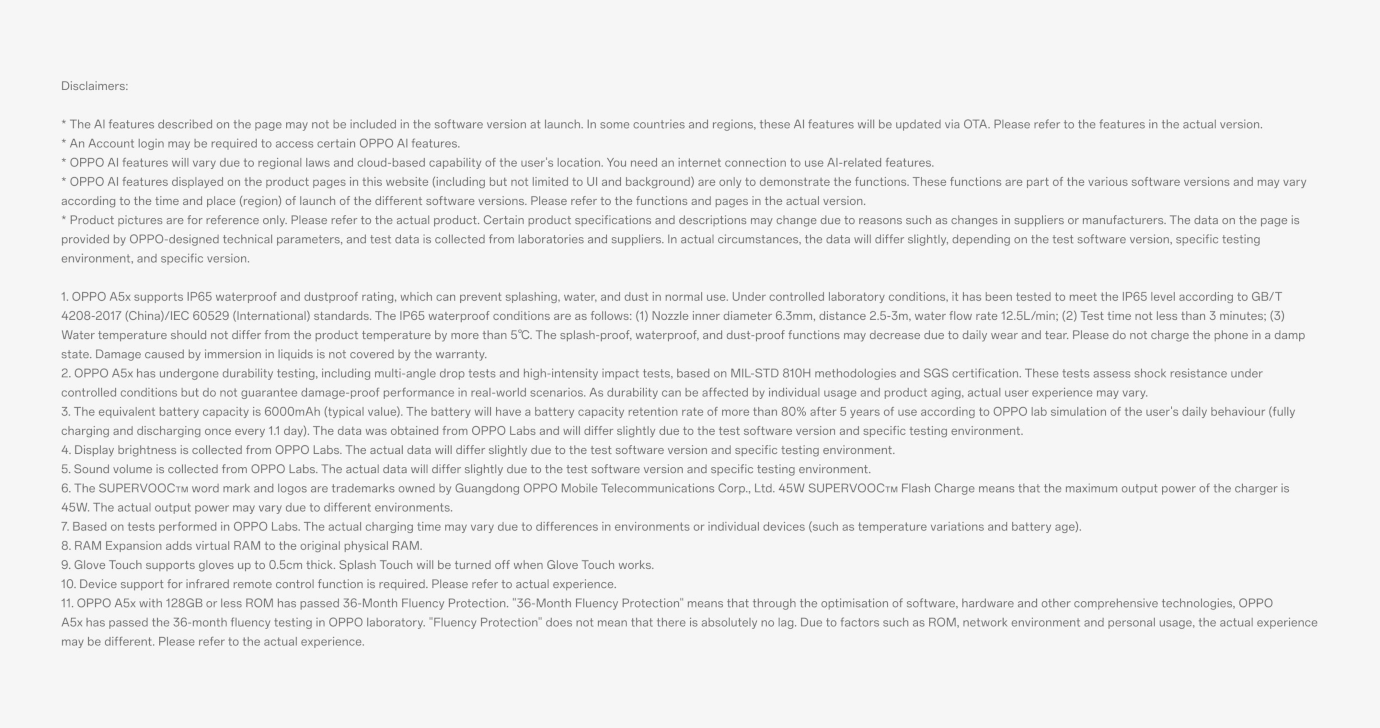 Oppo A5x (Midnight Blue, 4GB, 128GB)