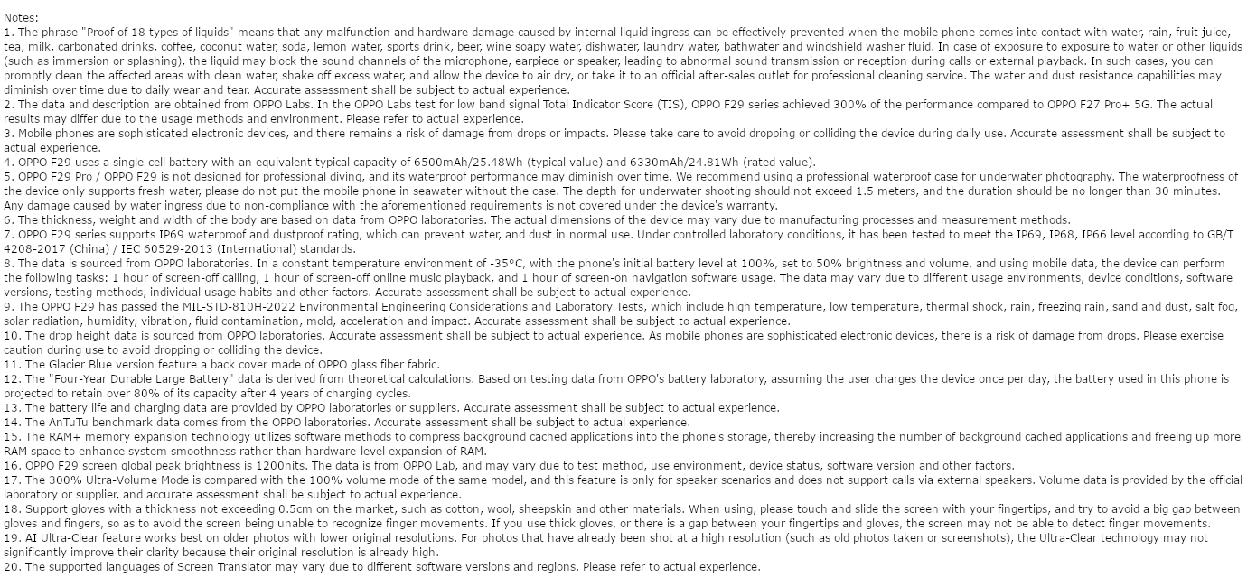 Oppo F29 5G (Glacier Blue, 8GB, 256GB)