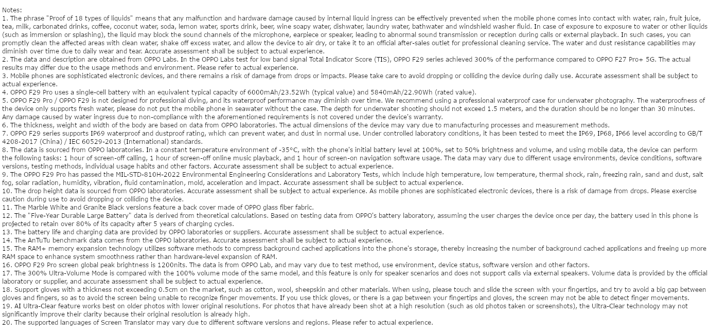 Oppo F29 Pro 5G (Marble White, 8GB, 128GB)