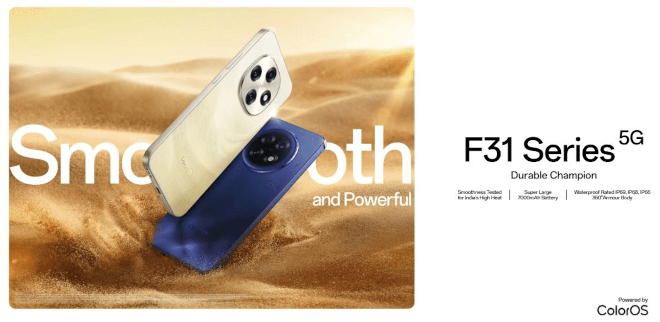 Oppo F31 Pro 5G (Desert Gold, 8GB, 128GB)