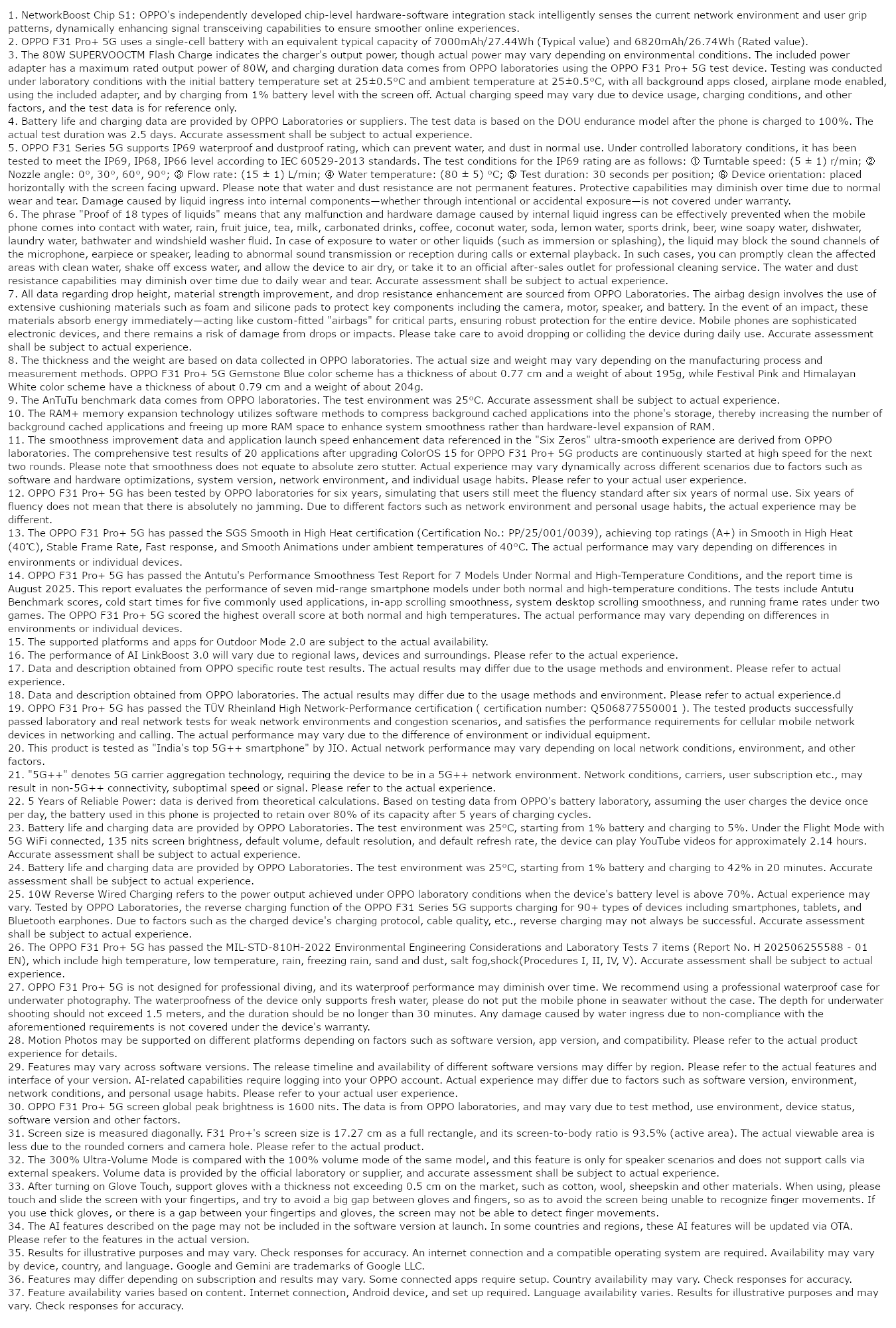 Oppo F31 Pro Plus 5G (Gemstone Blue, 12GB, 256GB)