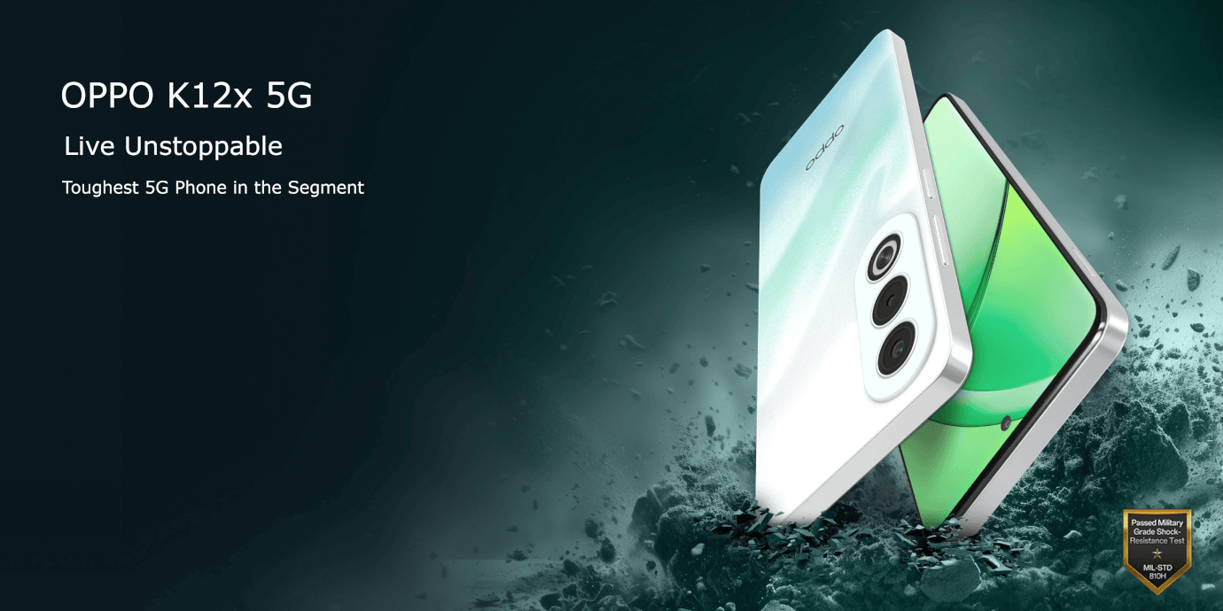 Oppo K12x 5G (Feather Pink, 8GB, 256GB)