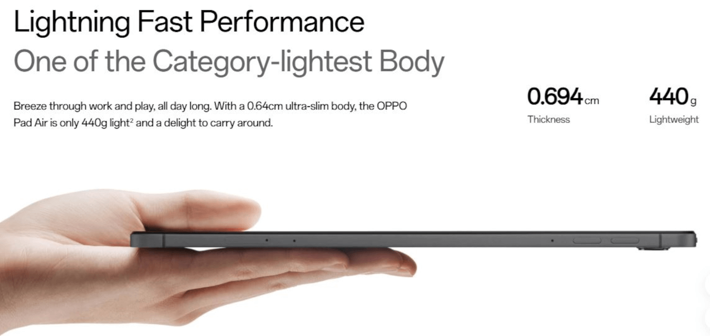 Oppo Pad Air (10.36 inches, Gray 4GB, 64GB, Wi-Fi)