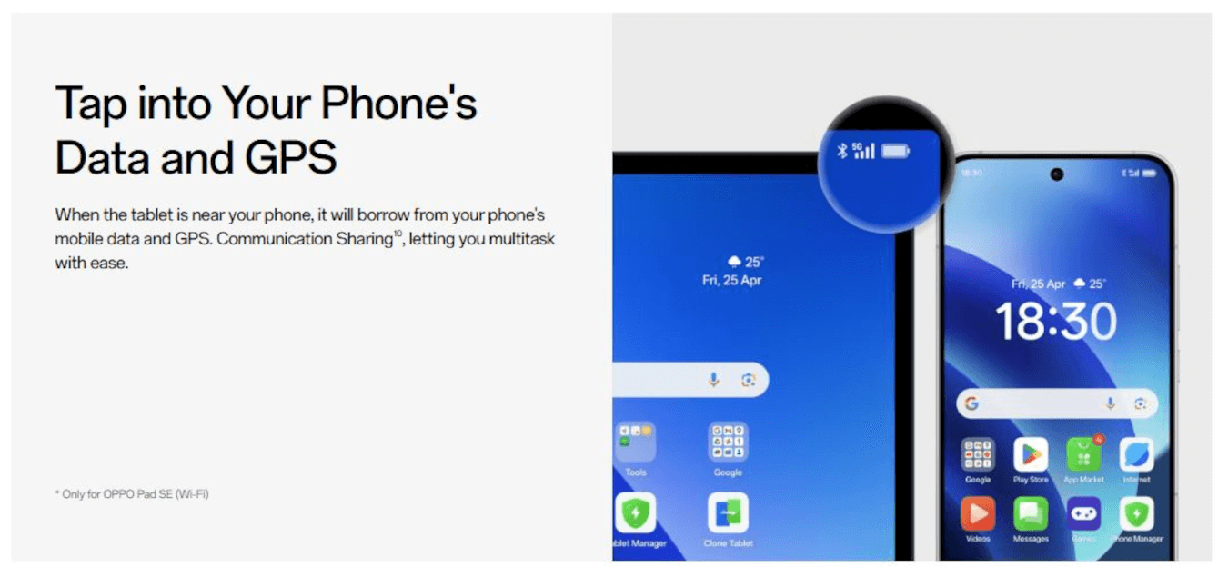 Oppo Pad SE (Twilight Blue, 4GB, 128GB, Wifi)