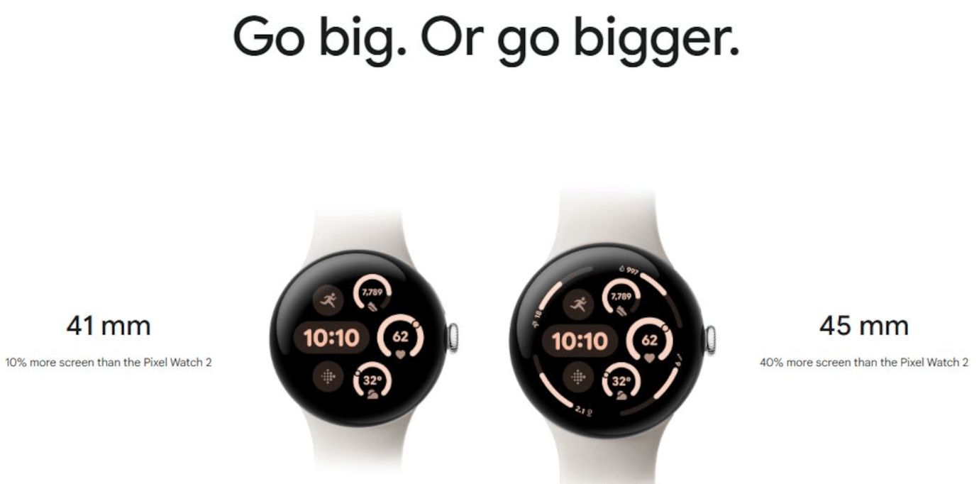 Pixel Watch 3 (Matteblack, 41mm, Obsidian, Active Band, Wi-Fi + Bluetooth)